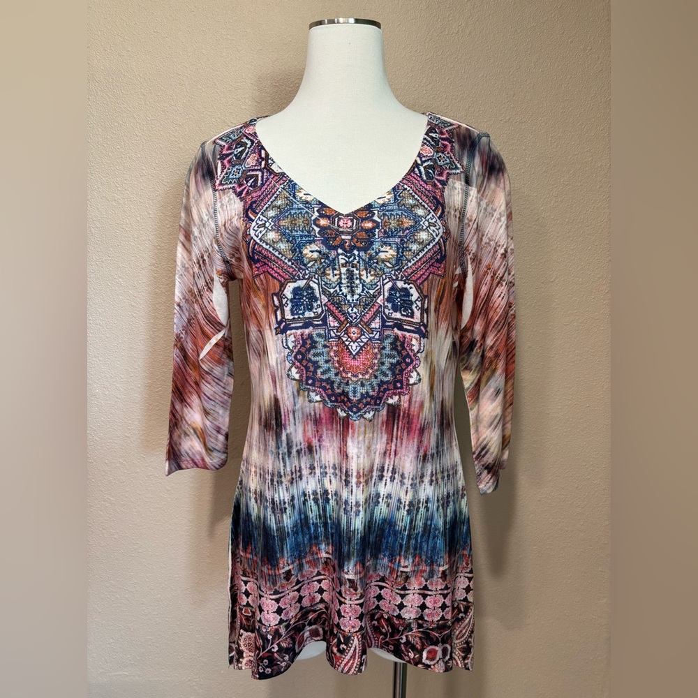 Colorful Bohemian Women's knit Top